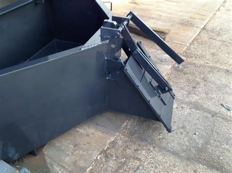 1 yard concrete bucket for skid steer|skid steer concrete hopper bucket.